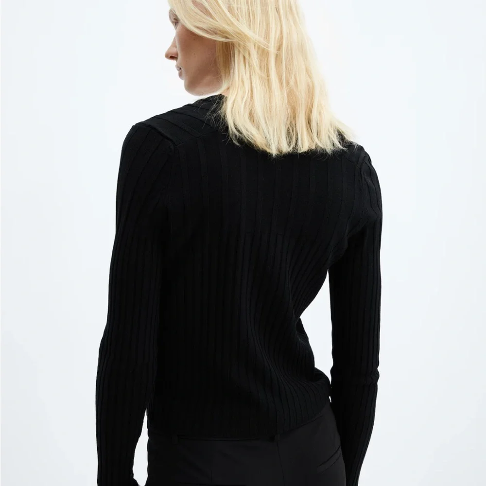 NWT Mango Ribbed Cardigan with Button Detail - Picture 5 of 16